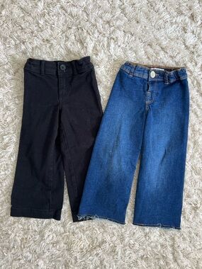 Two Pairs of Girls Toddler Denim